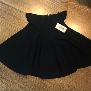 Forever 21 Black High Waisted Skater Skirt